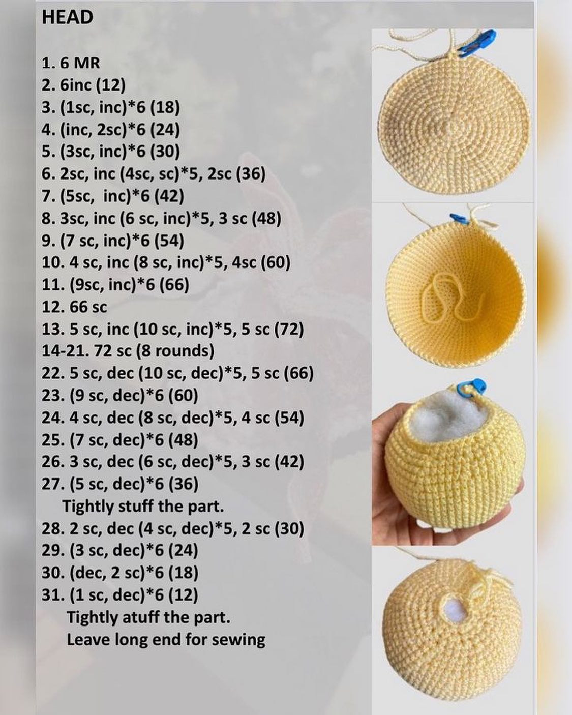 free little bee crochet pattern