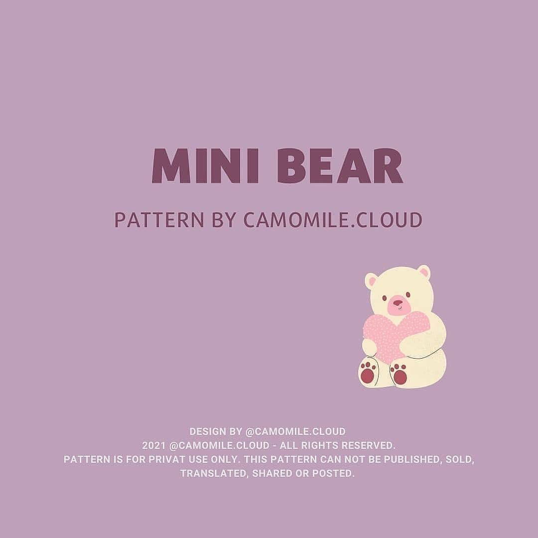 free mini bear crochet pattern