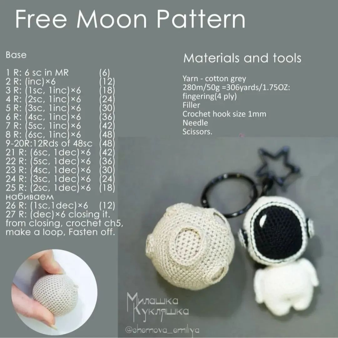 free moon pattern
