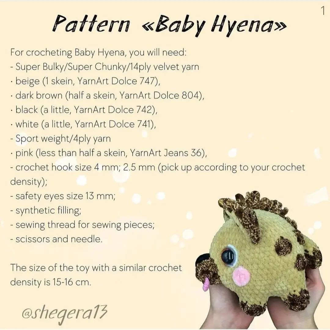 free pattern baby huena