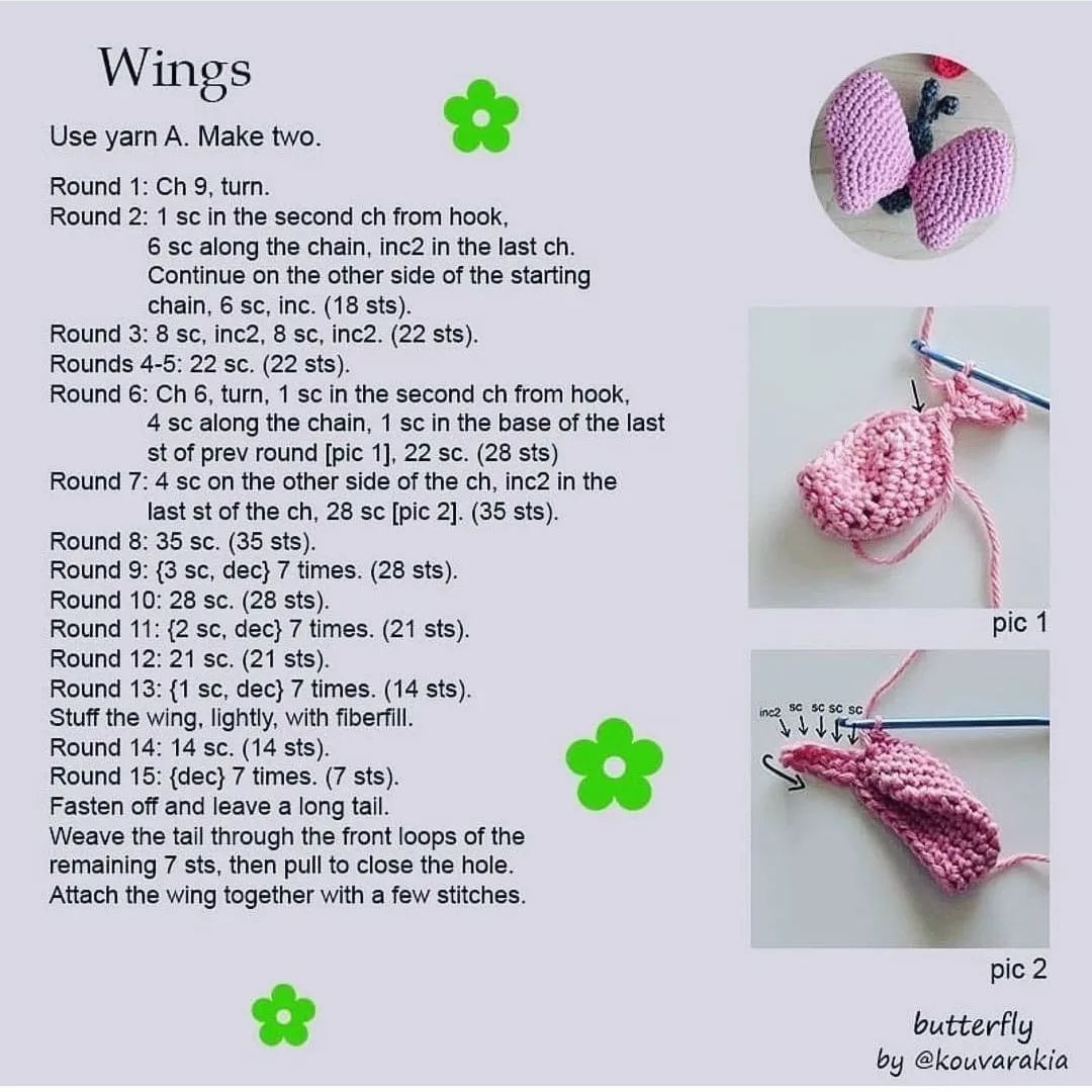 free pattern butter fly