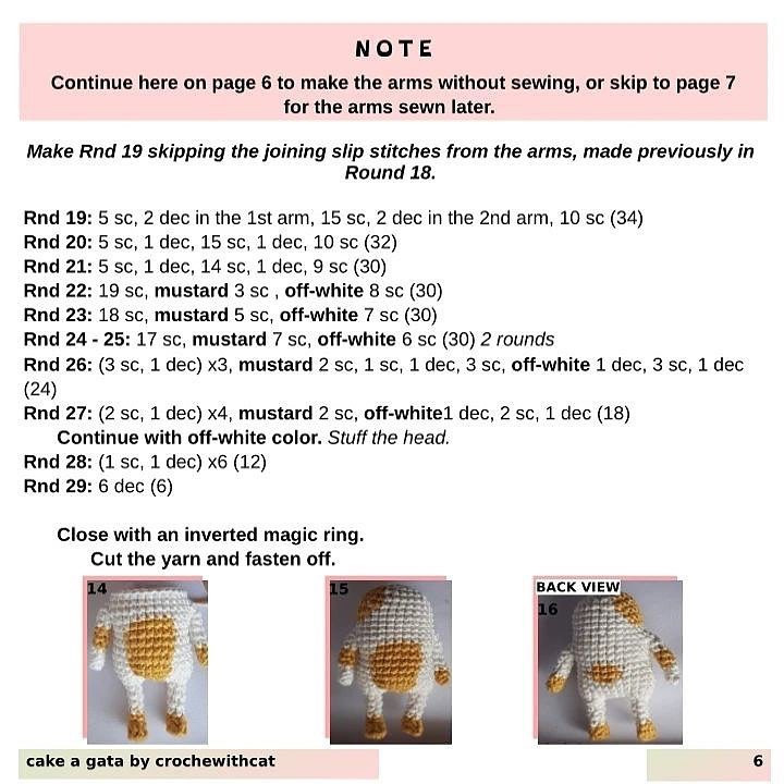 free pattern cake the cat amigurumi crochewithcat