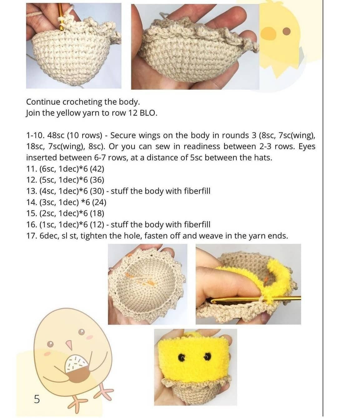 free pattern crochet pattern chick egg