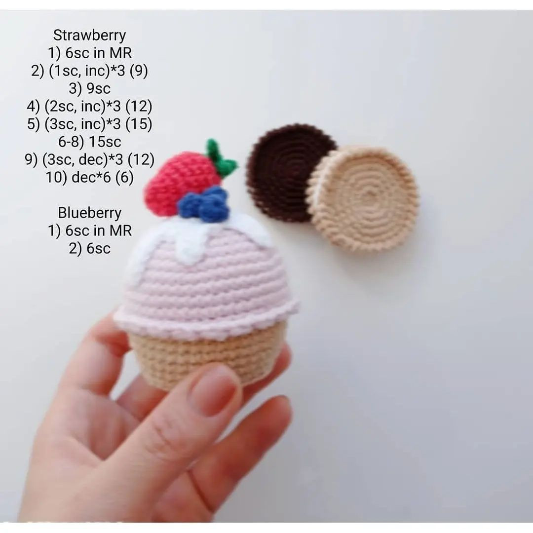 free pattern cupcake ice cream
