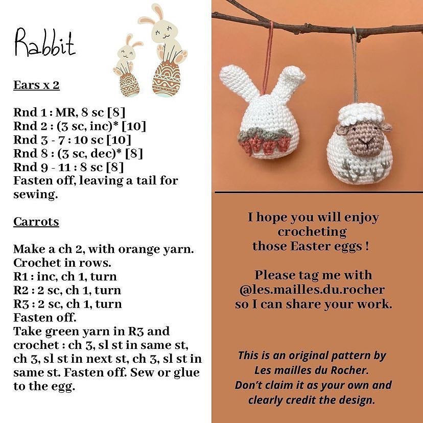 free pattern easter eggs