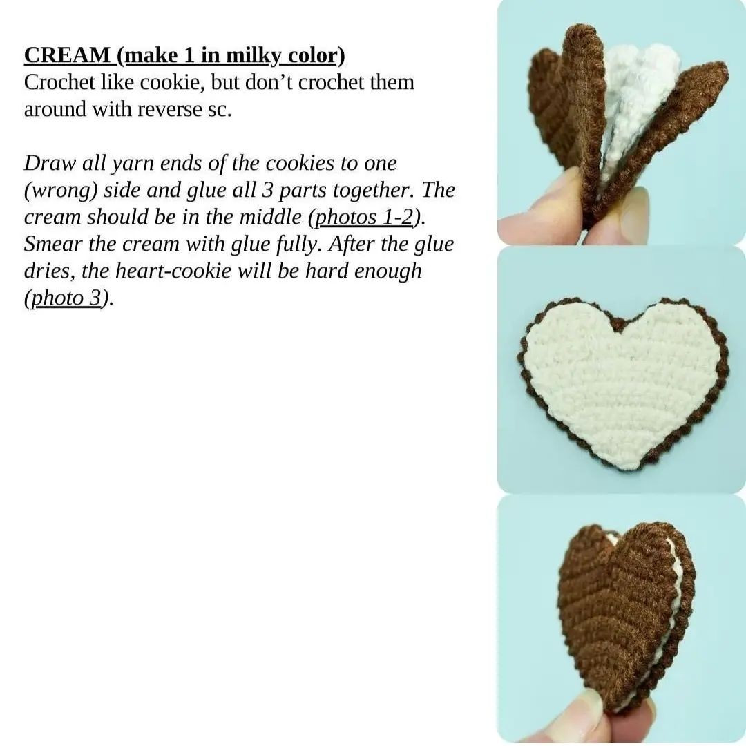 free pattern heart cookie