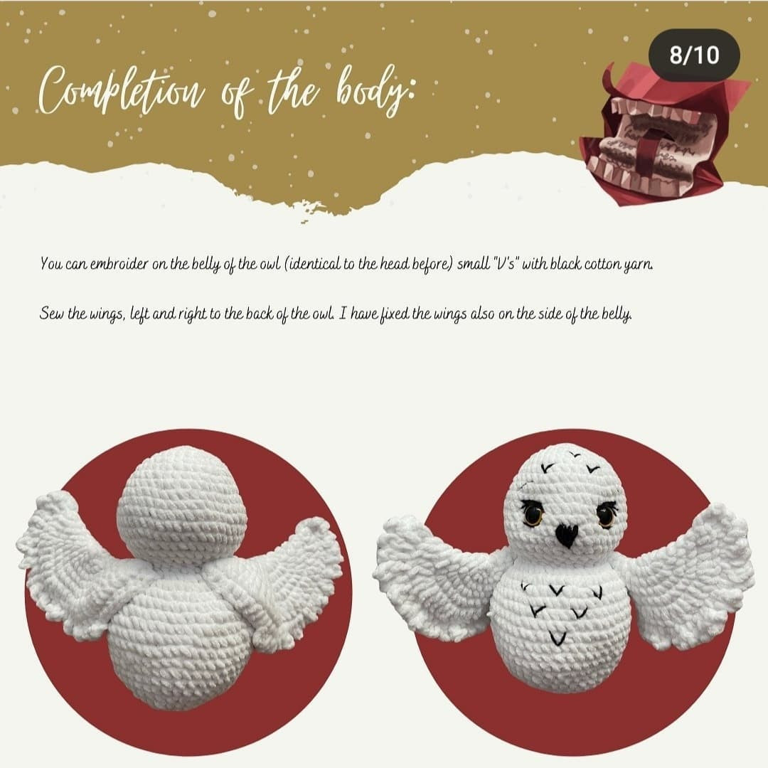 free pattern hedwig - the snowy owl