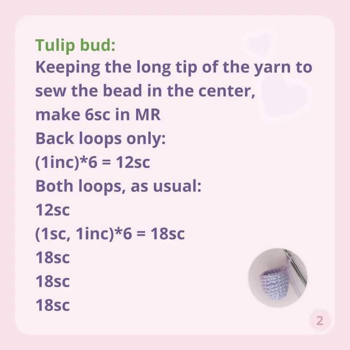 free pattern "little tulip"