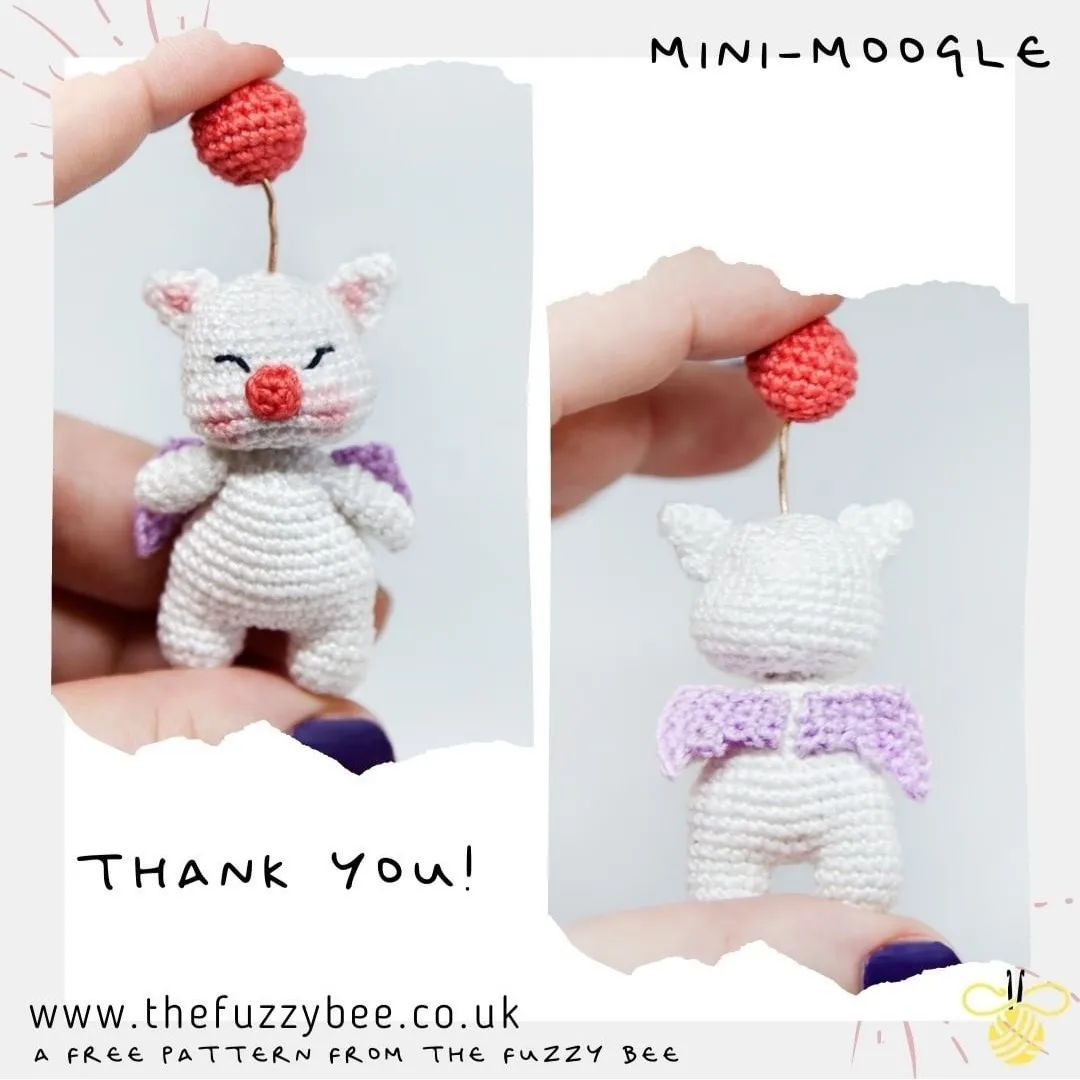 free pattern mini moogle