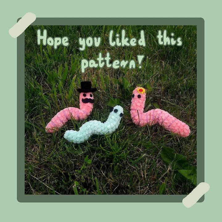 free pattern no-sew worry worms