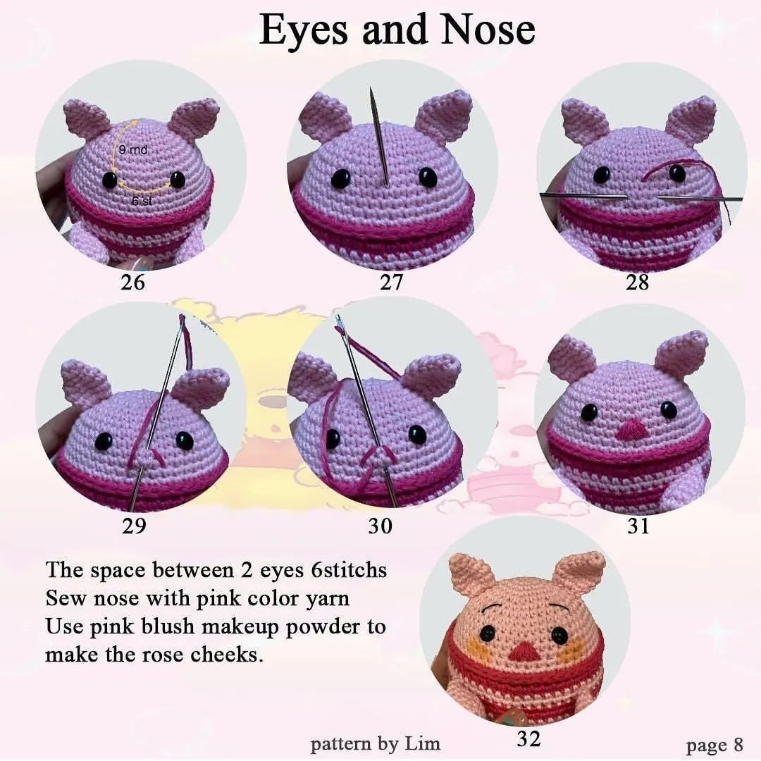 free pattern piglet