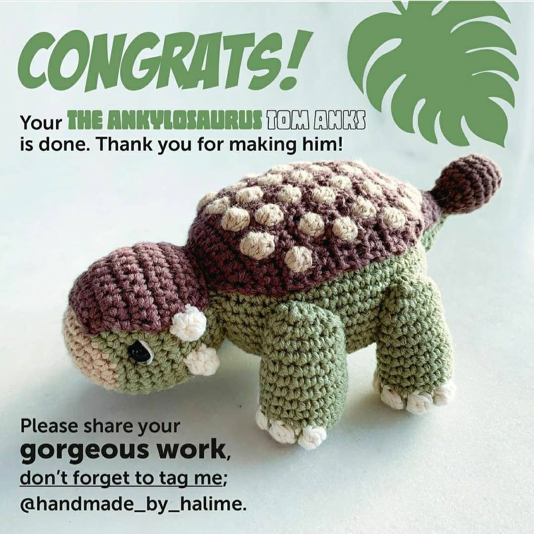 free pattern the ankylosaurus toma anks