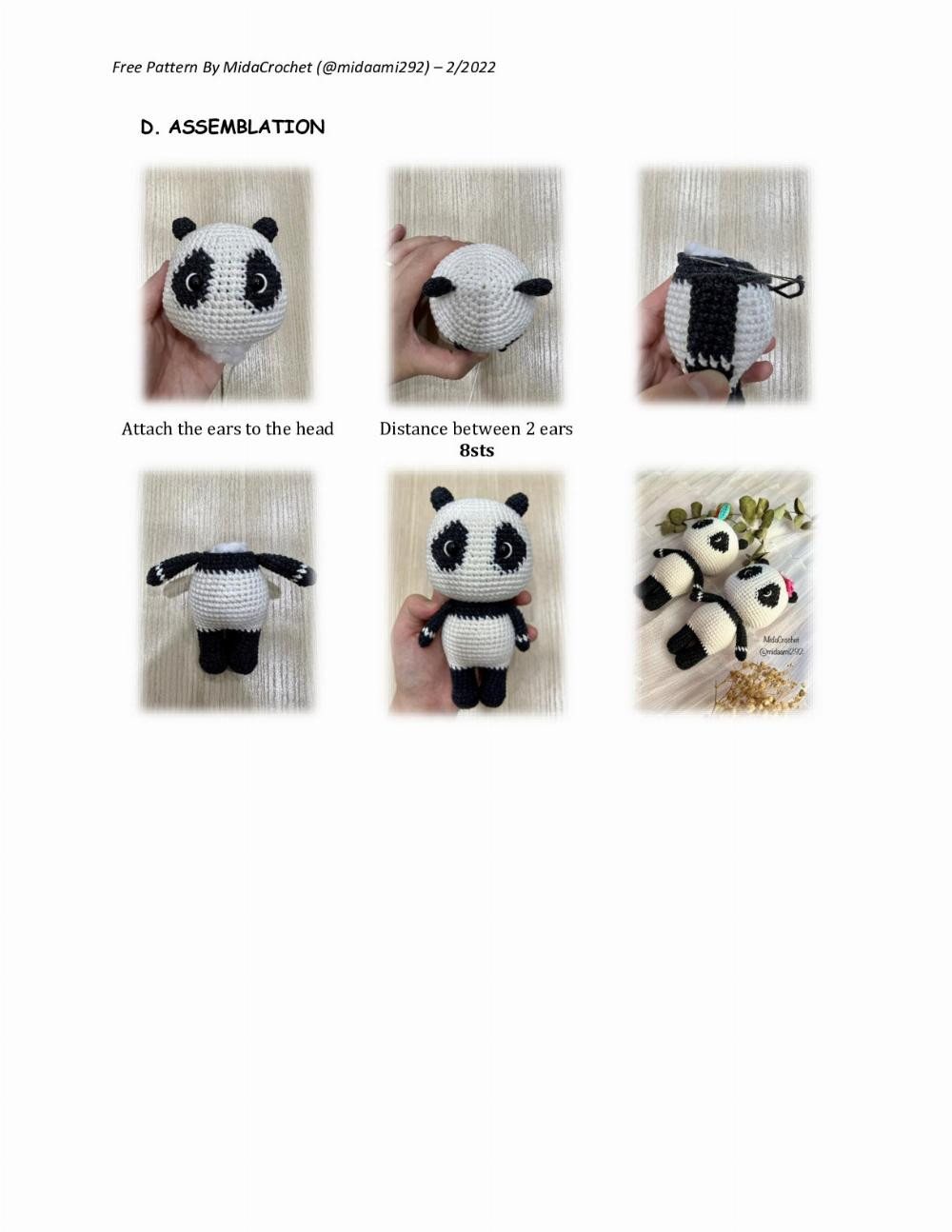 free pattern the little panda