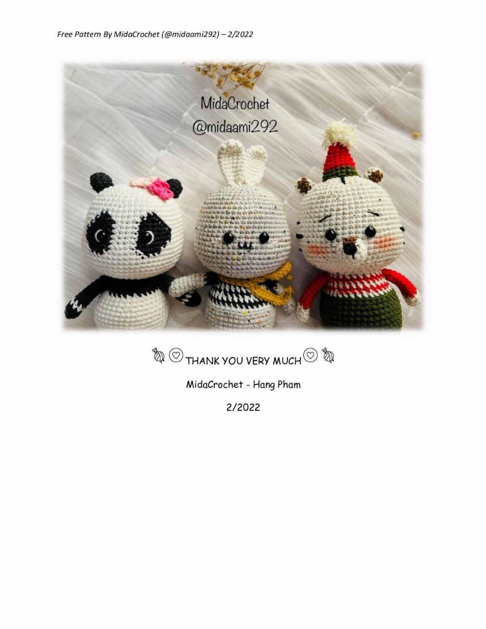 free pattern the little panda