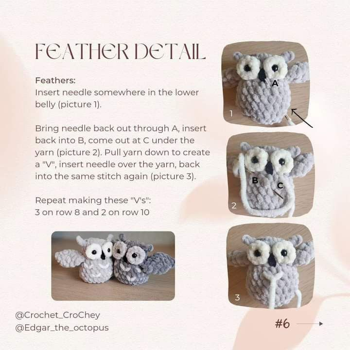 free pattern uhlala owl