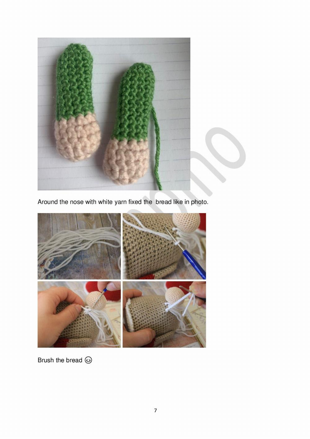 Frog gnome and frog toy pattern