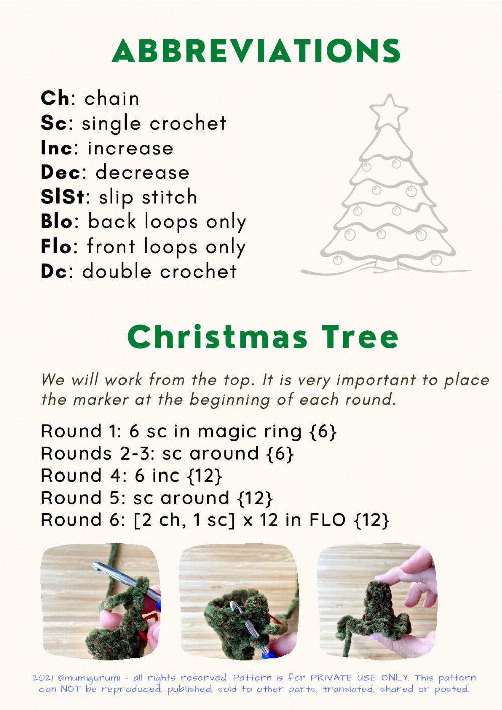 GIANT CHRISTMAS TREE crochet pattern