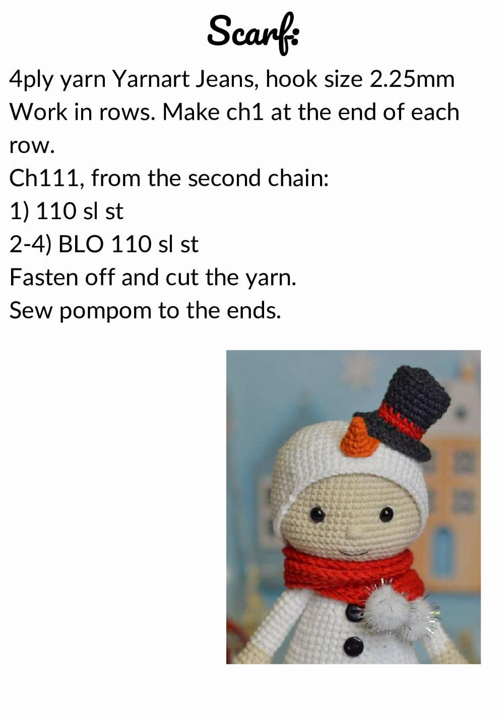 gingerbread and snowman crochet pattern