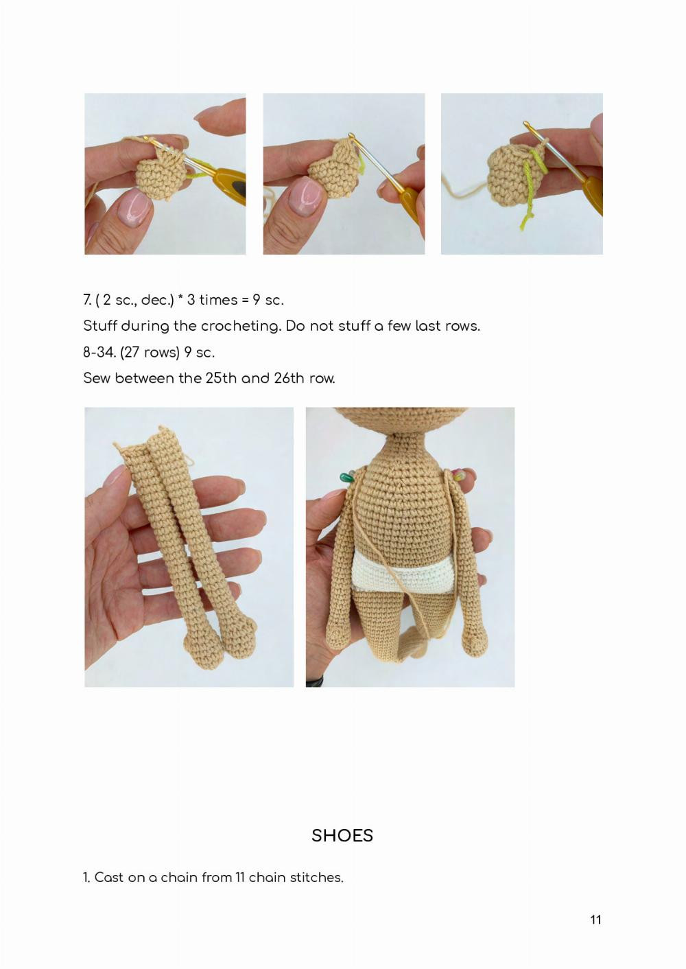 GISELLE DOLL crochet pattern