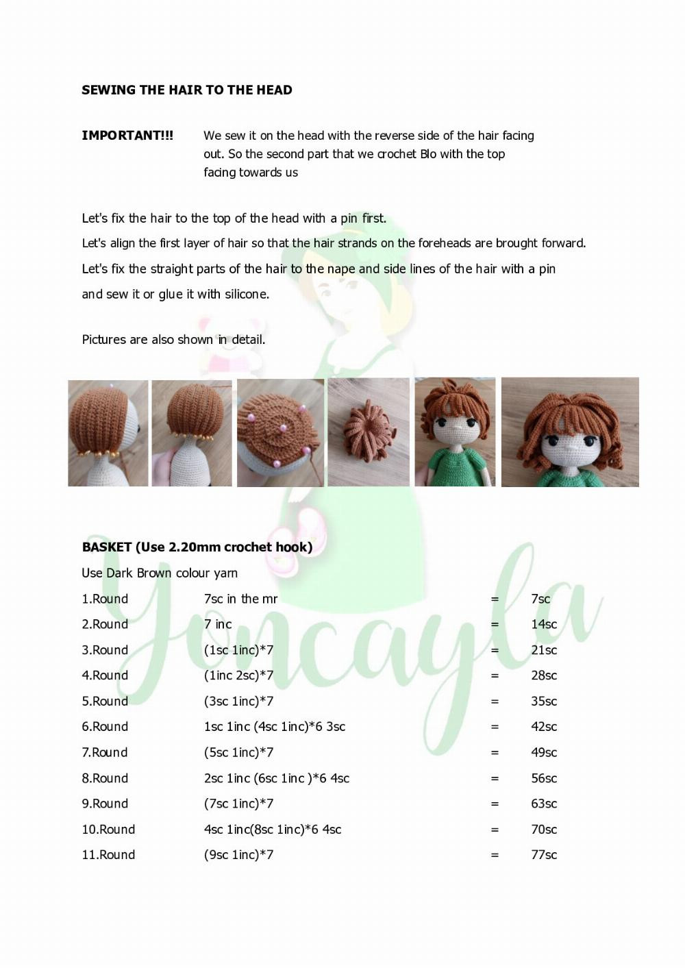 hailey doll crochet pattern