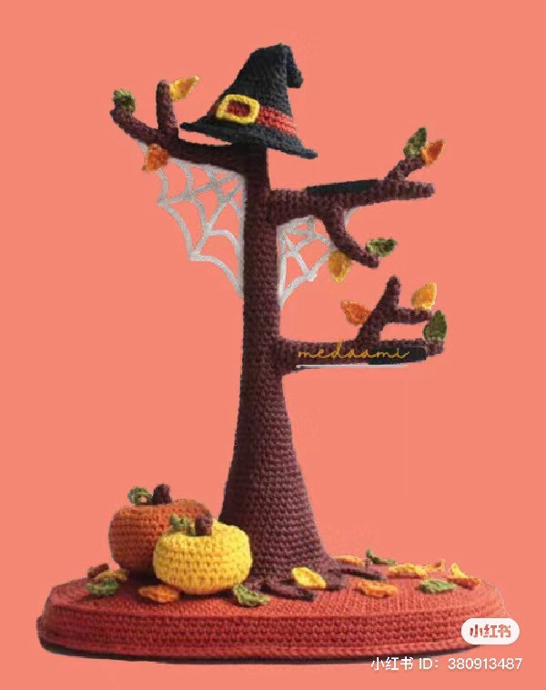 Halloween tree crochet pattern