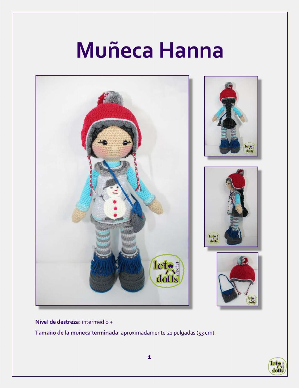 Hanna doll crochet pattern