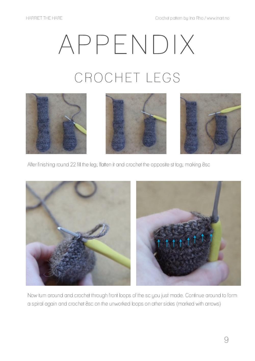 HARRIET THE HARE Crochet pattern