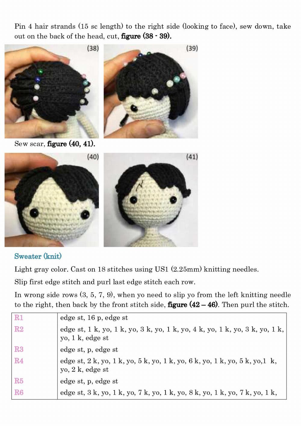 Harry Doll Step-by-step lesson