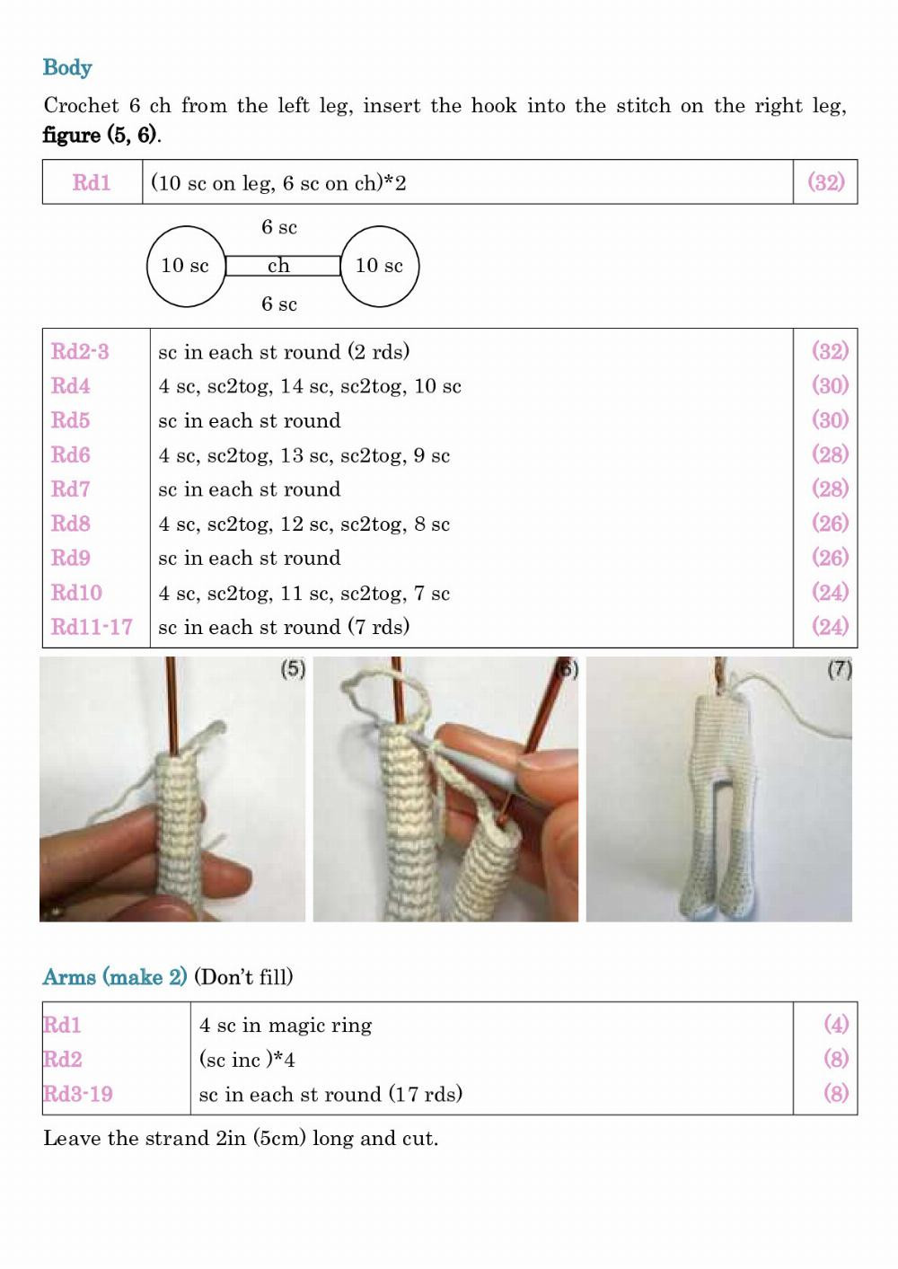 Harry Doll Step-by-step lesson