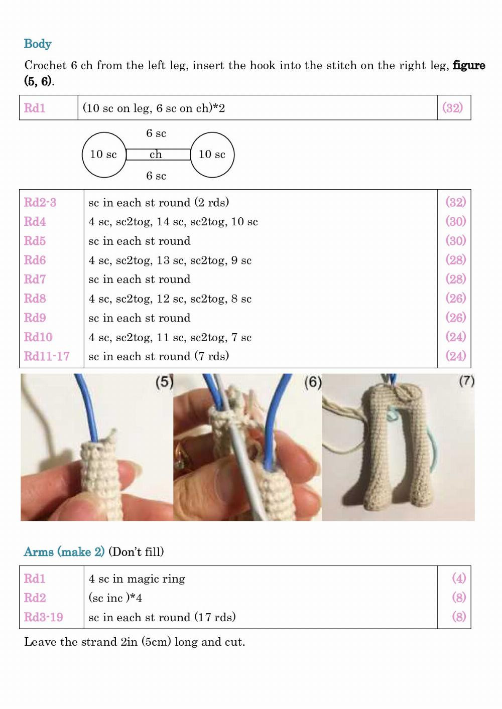 Harry Doll Step-by-step lesson