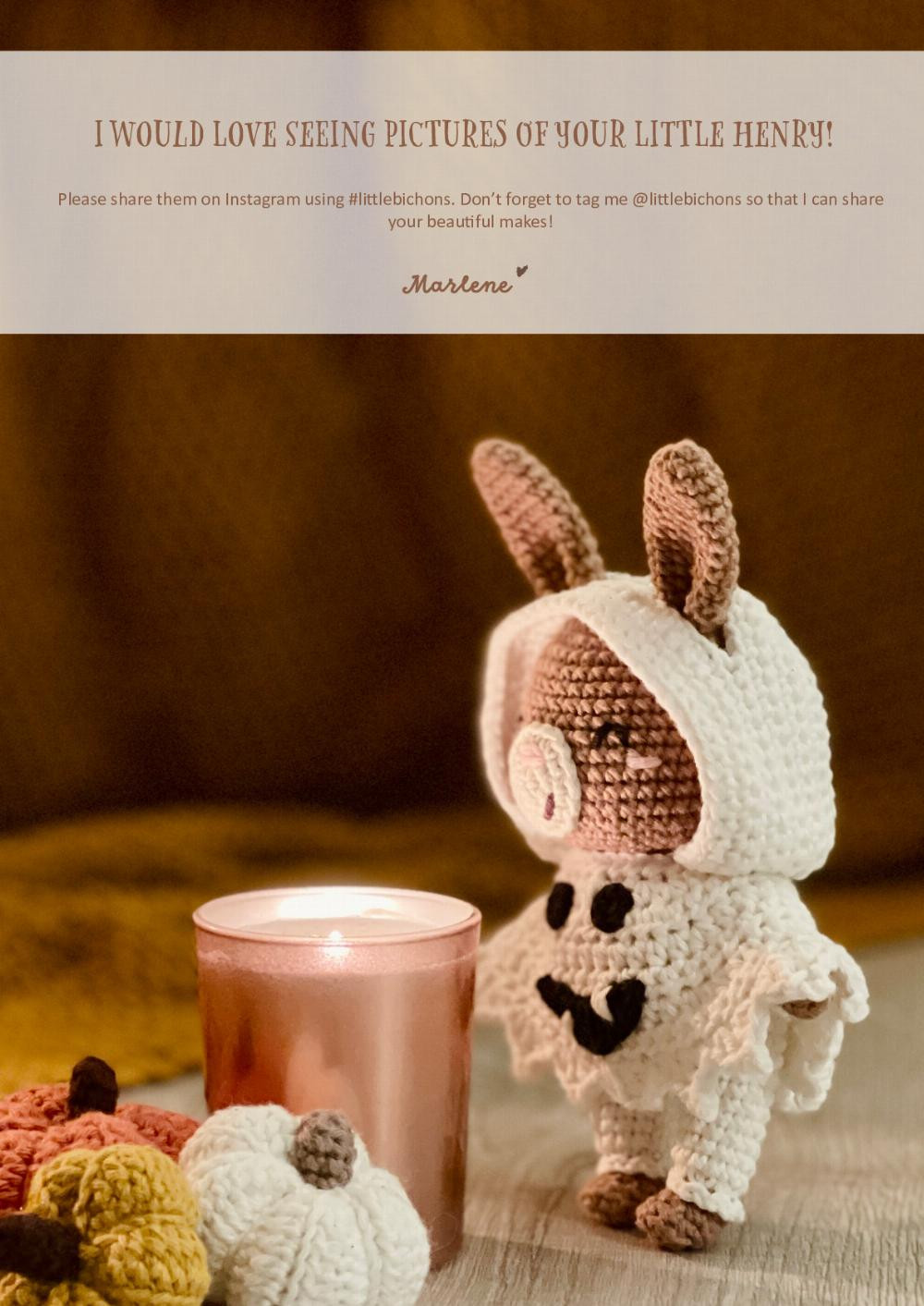HENRY the ghost bunny crochet tutorial