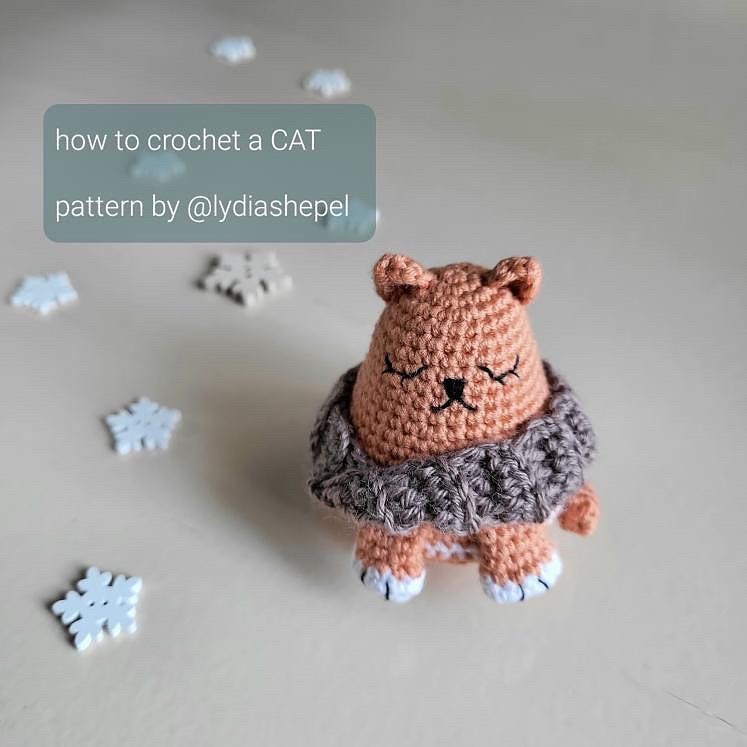 how to crochet a cat