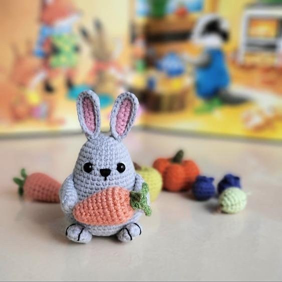 how to crochet an easter bunny