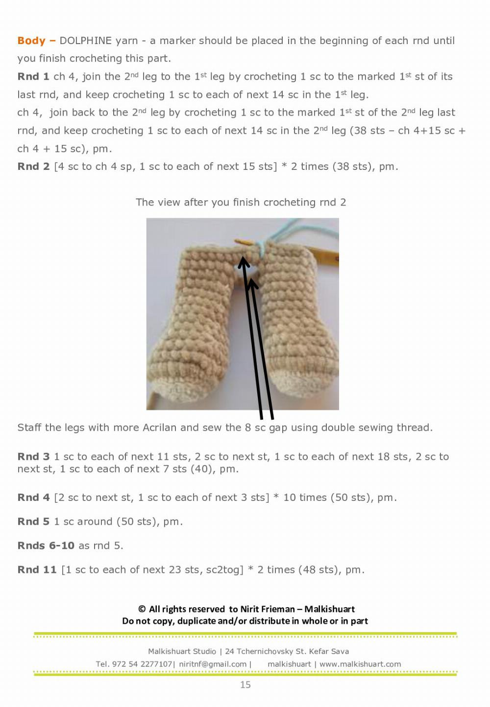 how to crochet pattern duby the bear