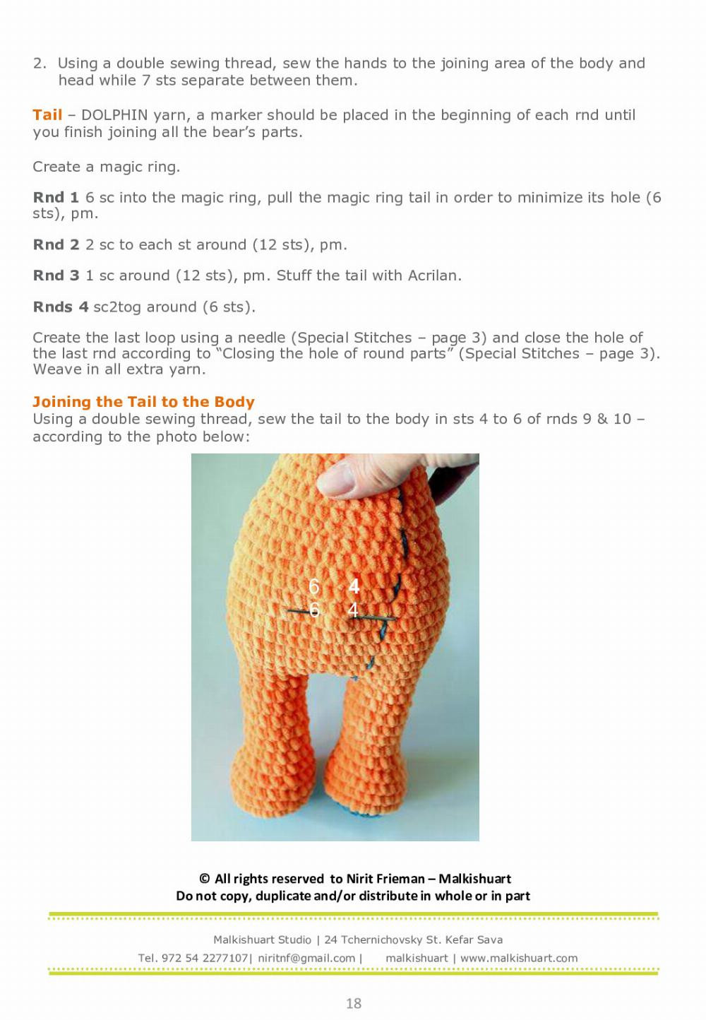 how to crochet pattern duby the bear