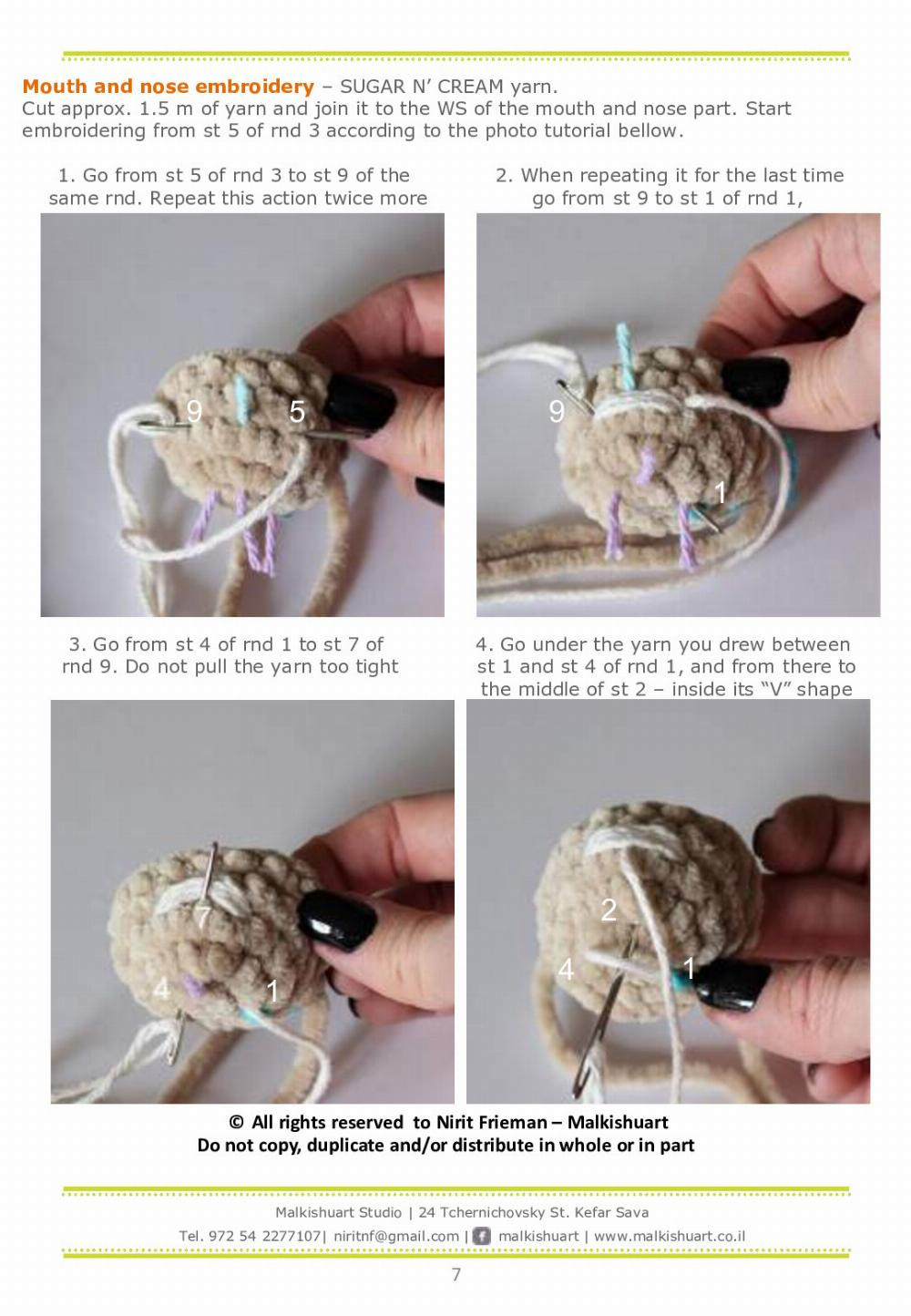 how to crochet pattern duby the bear