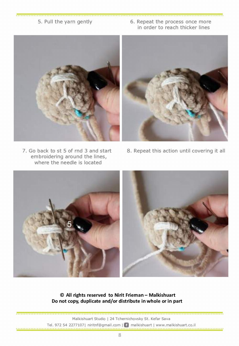 how to crochet pattern duby the bear