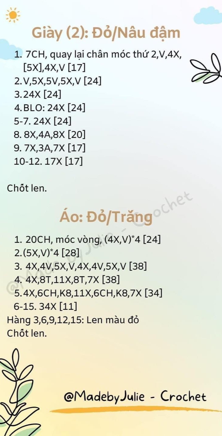 hướng dẫn móc búp bê min & mina