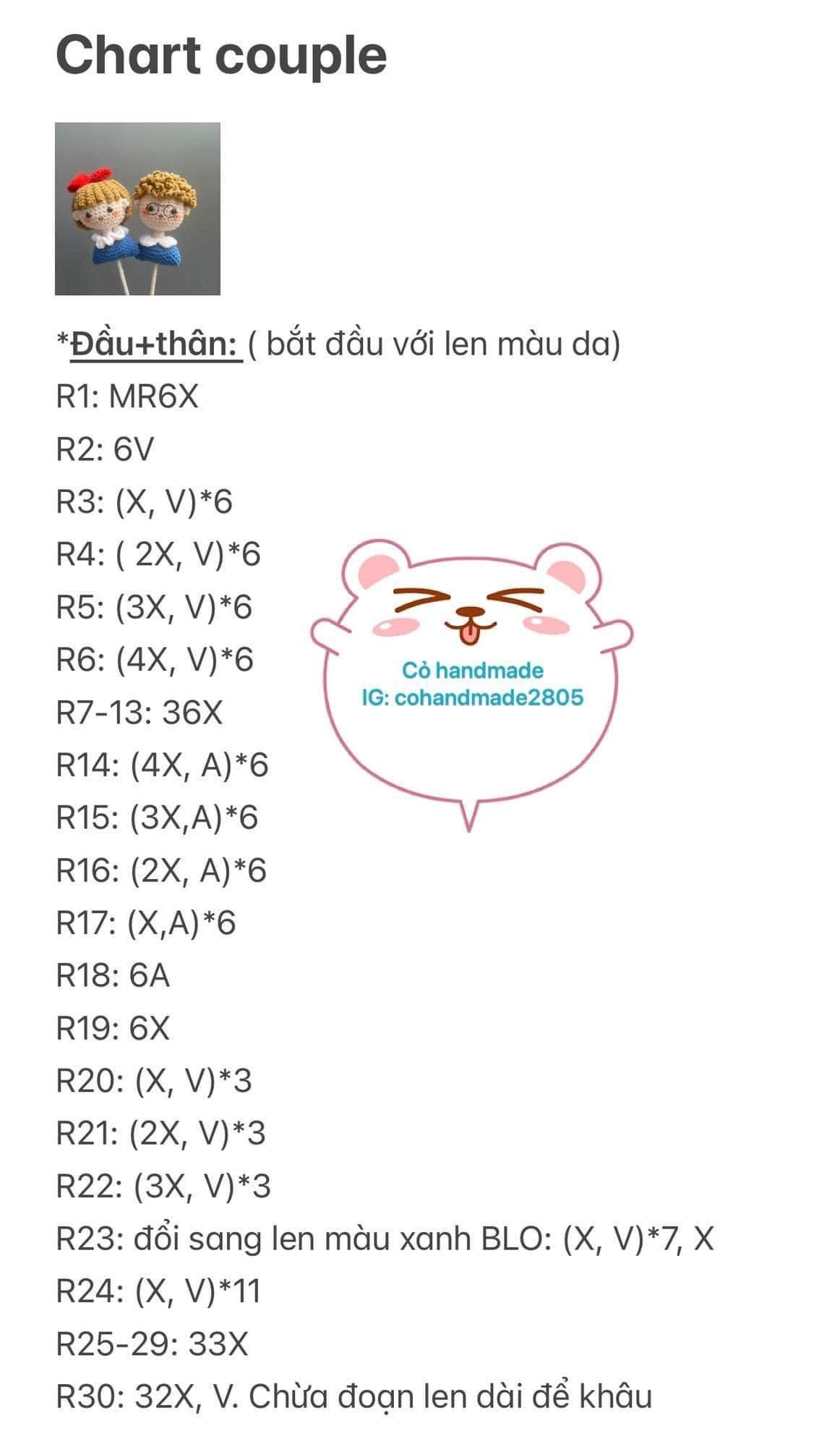 Hướng dẫn móc chart couple