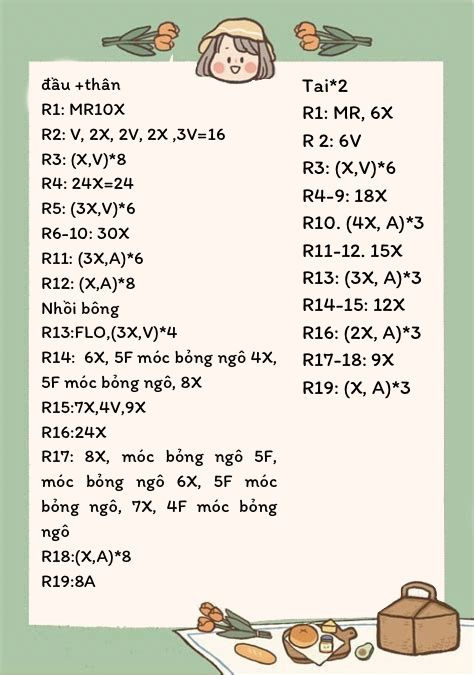 Hướng dẫn móc gấu trúc mini