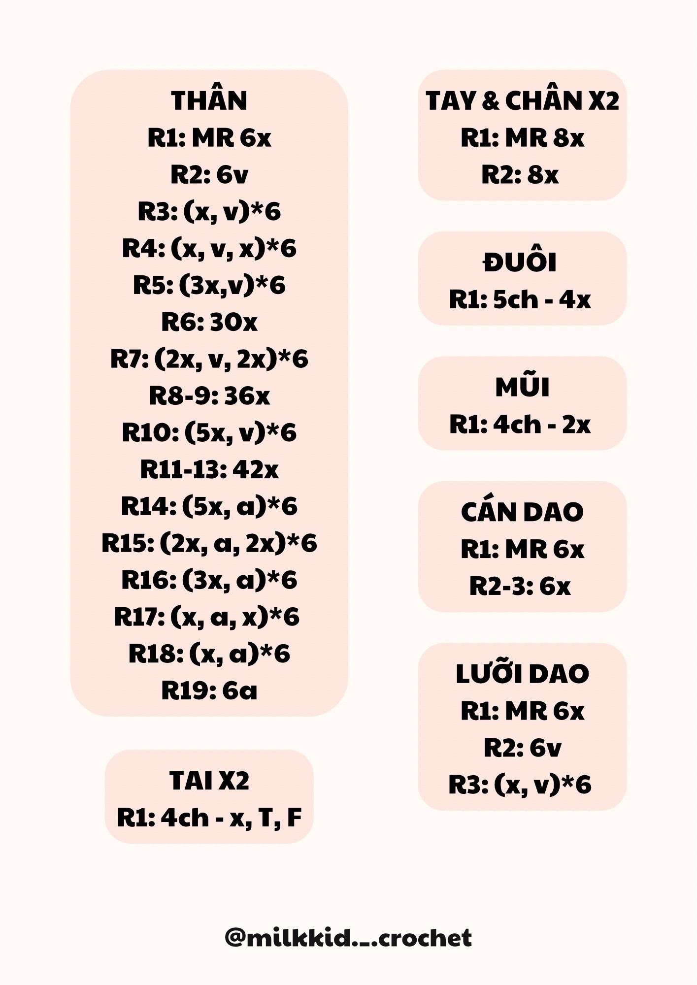 Hướng dẫn móc heo cần dao