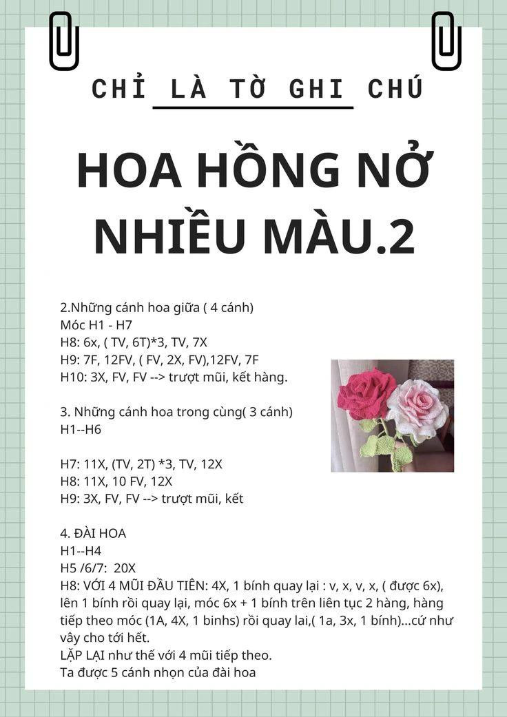 Hướng dẫn móc hoa hồng, Hoa hồng nở nhiều màu, hoa tulip cánh, Hoa hướng dương, chậu hoa tulip.