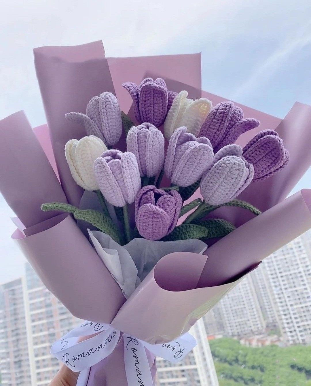 Hướng dẫn móc hoa tulip cánh