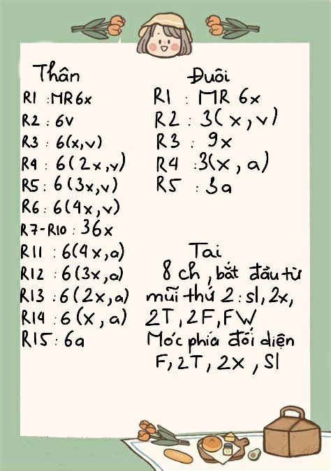 Hướng dẫn móc Thỏ ngọc