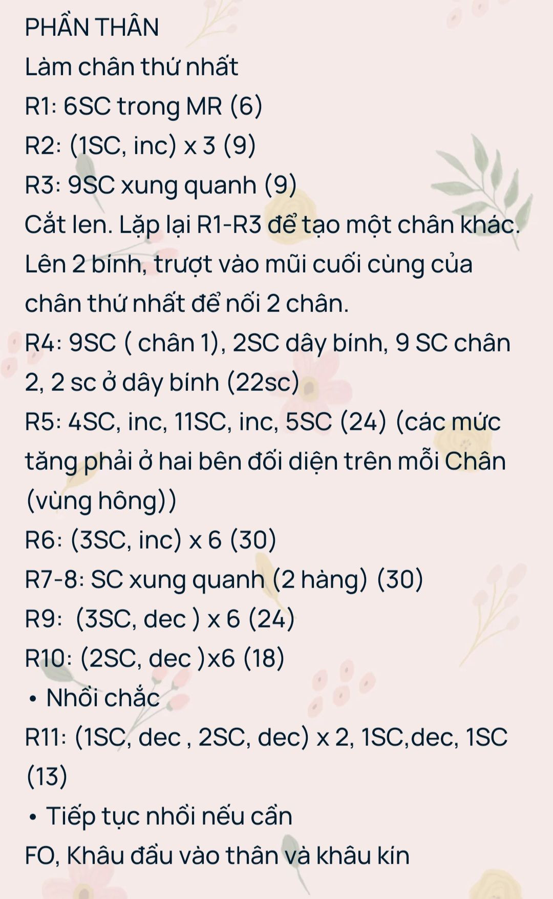 Hướng dẫn móc thỏ trắng mặc váy yếm màu tím, nơ màu tím