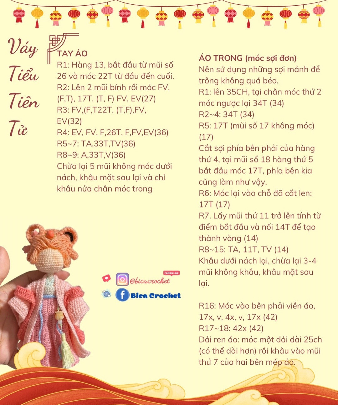 Hướng dẫn móc váy tiểu tiên tử