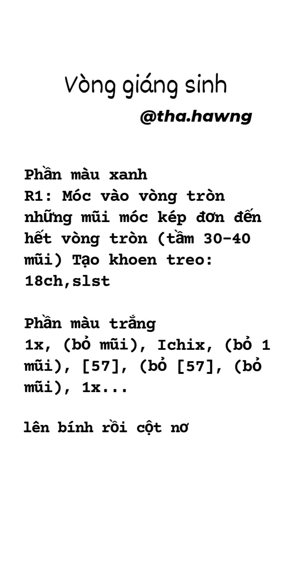 Hướng dẫn móc vòng giáng sinh