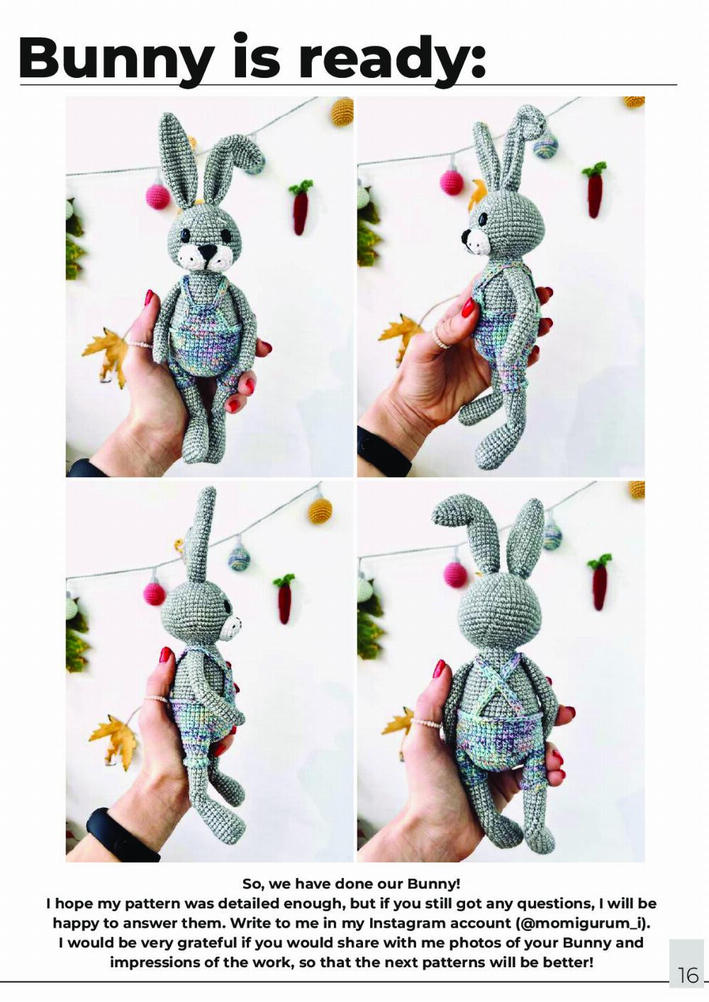 Ike the Bunny crochet pattern