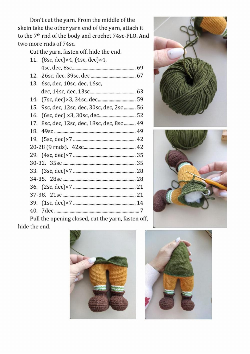 Irish gnome Crochet pattern Irish gnome