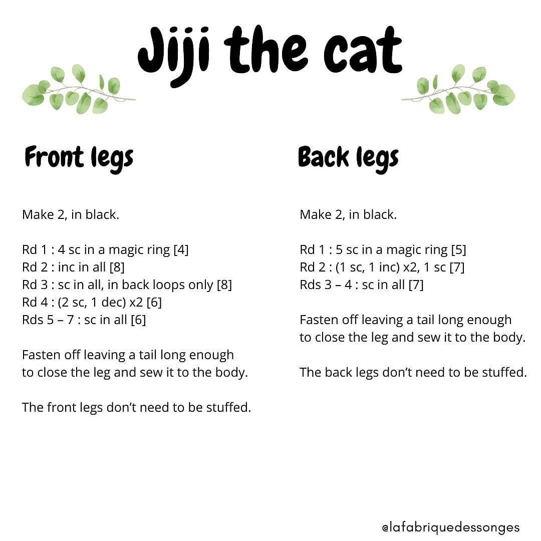 jiji the cat crochet pattern